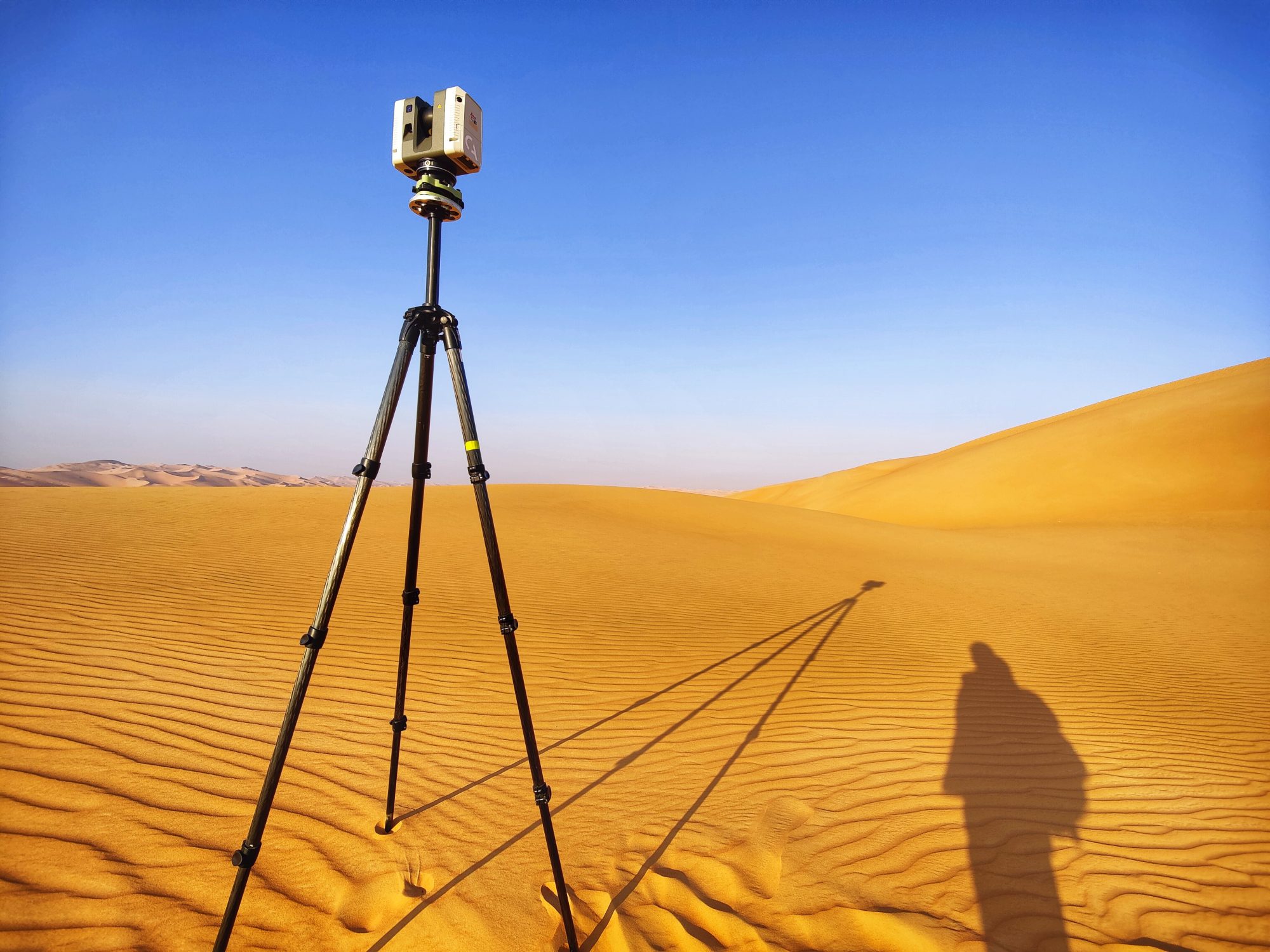 A LiDAR scanner in the desert